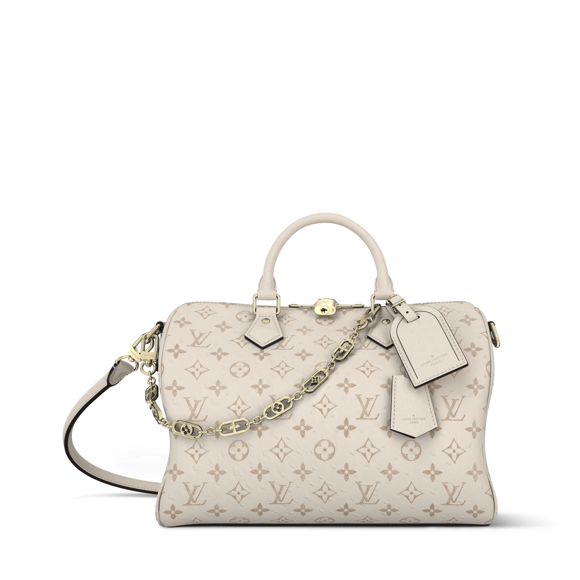 Speedy Band Soft 30 Autruche - Handbags | LOUIS VUITTON